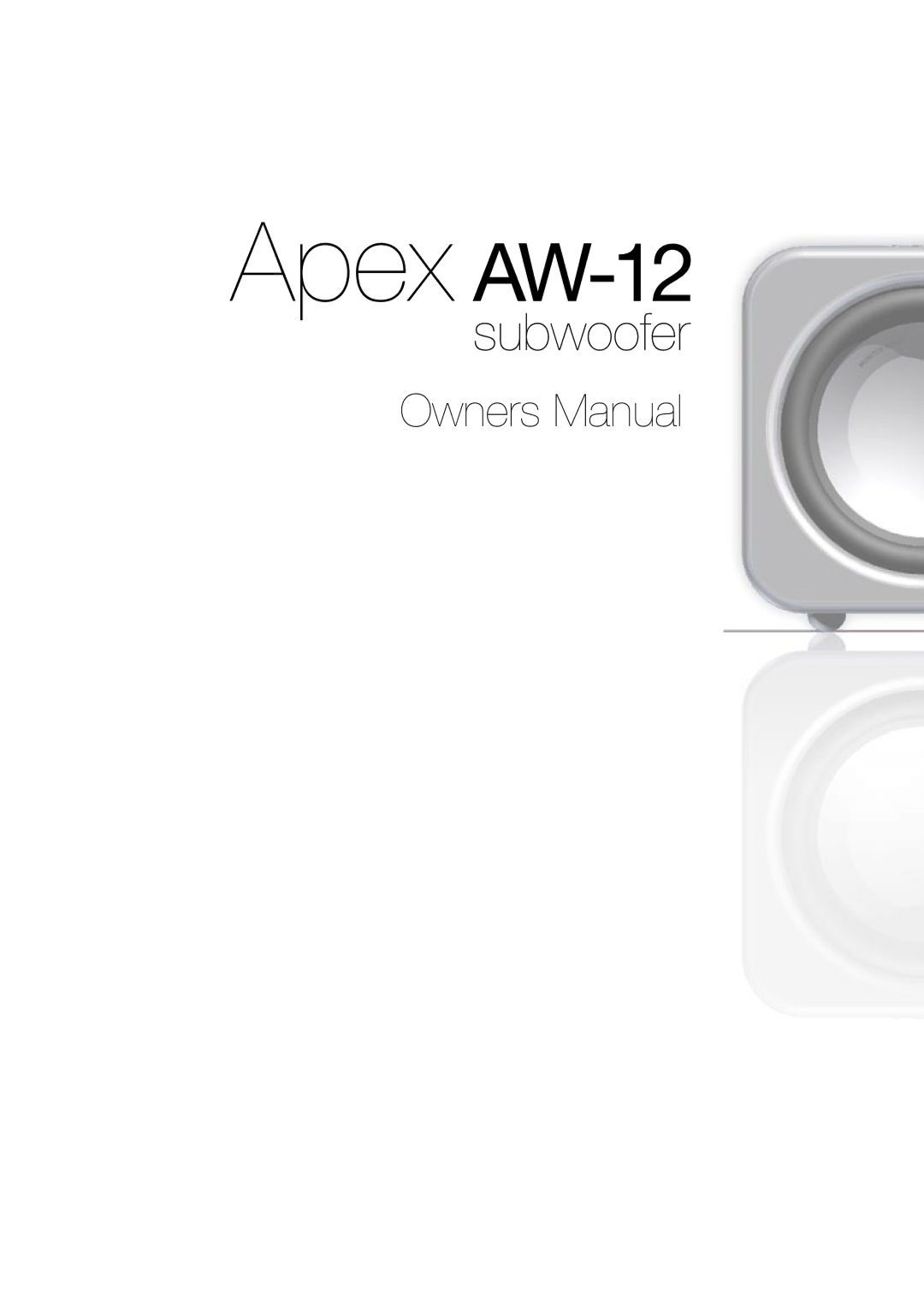 Apex Digital AW-12 owner manual 