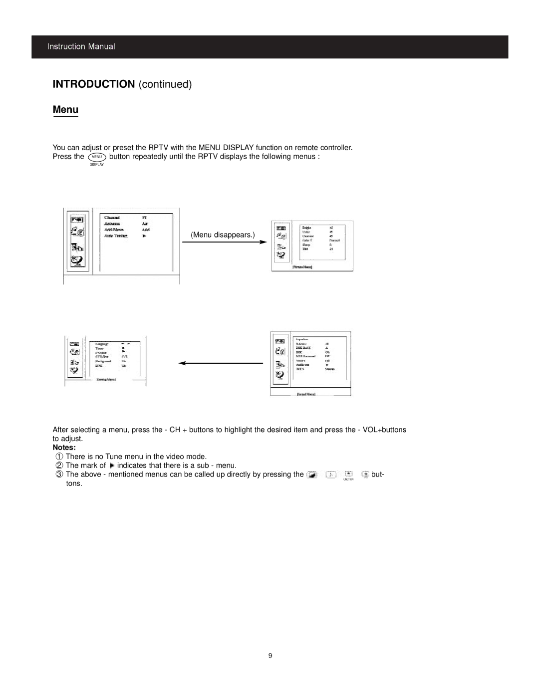 Apex Digital GB4308, GB5108 instruction manual Introduction, Menu 