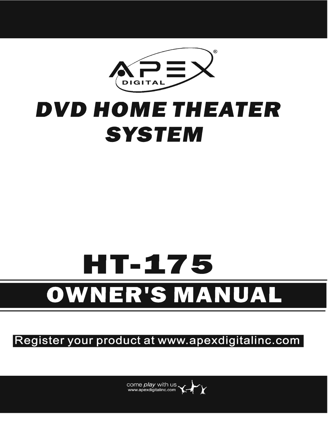 Apex Digital HT-175 manual 
