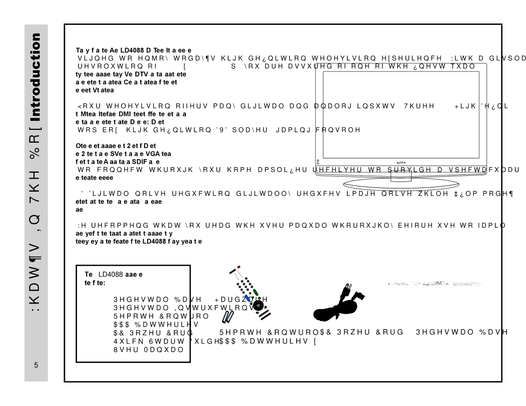 Apex Digital LD4088 user manual Introduction, Box, What’s 