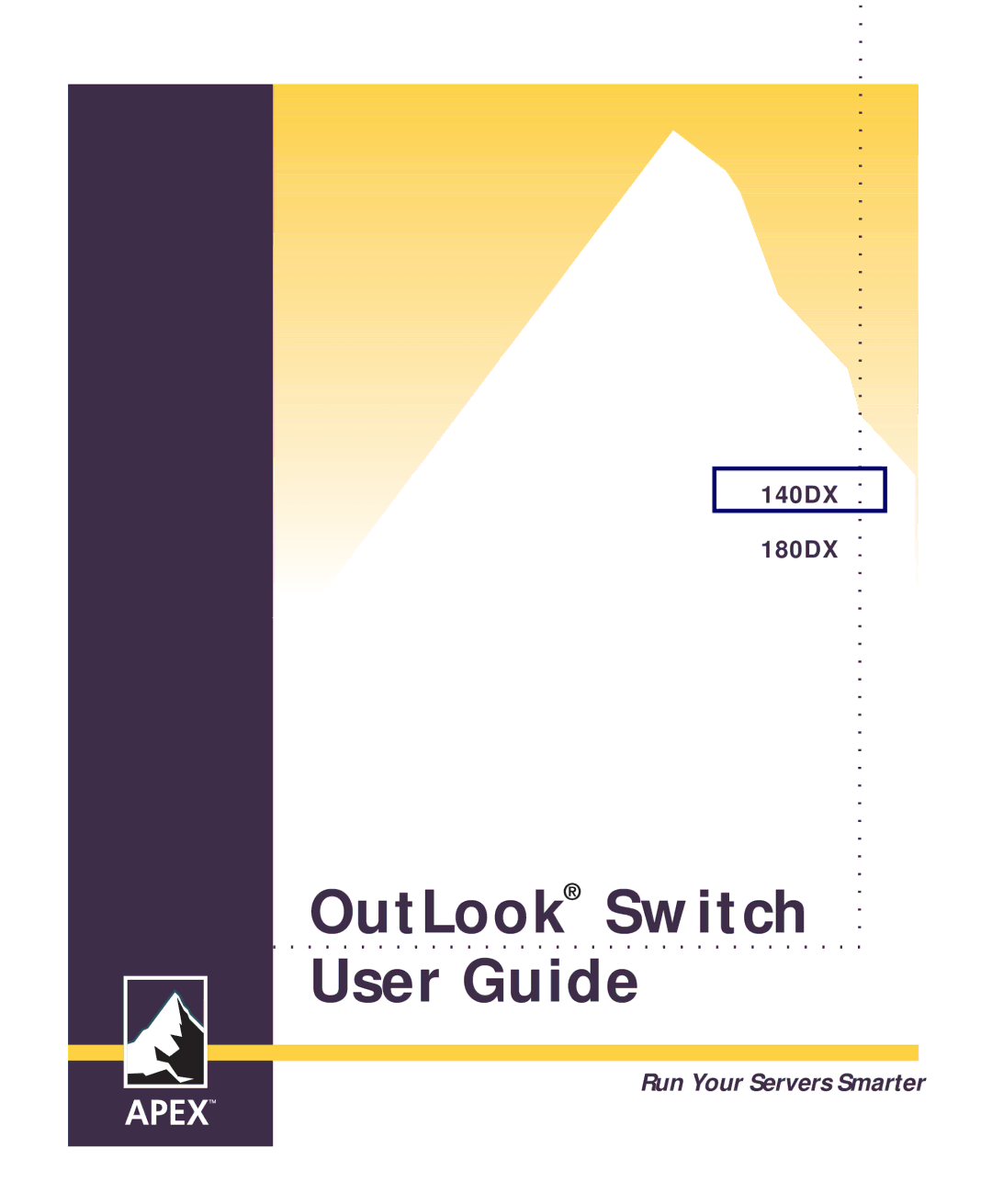 Apex Digital model 140DX manual OutLook Switch User Guide 