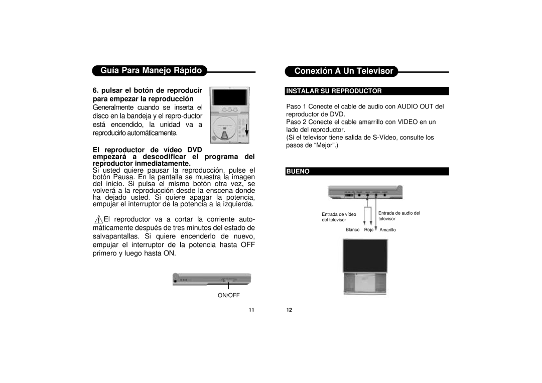 Apex Digital PD-650S manual Conexión a Un Televisor, Instalar SU Reproductor, Bueno 