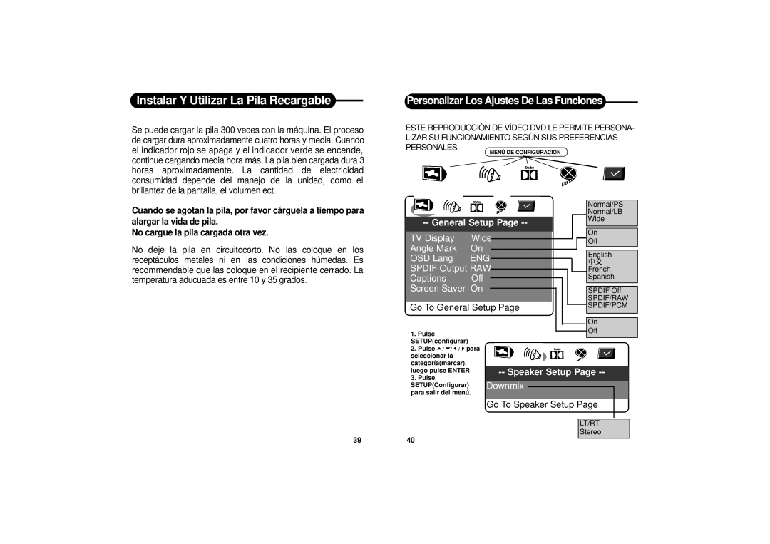 Apex Digital PD-650S manual Personalizar Los Ajustes De Las Funciones 