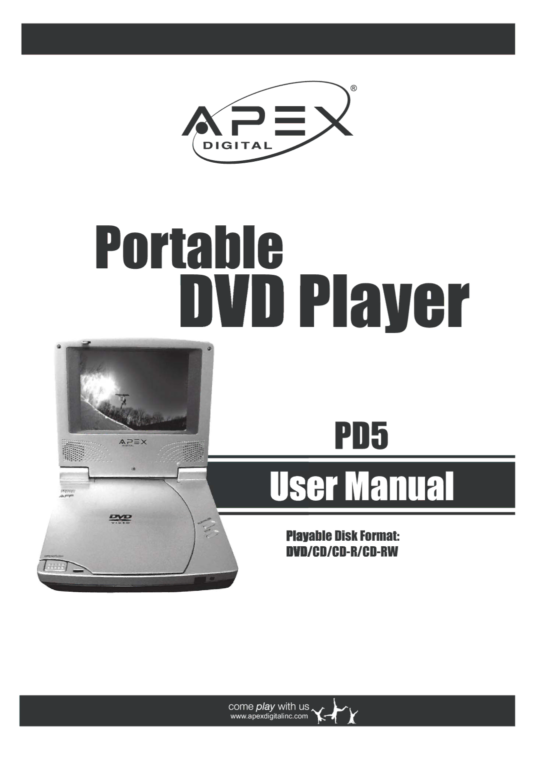 Apex Digital PD5 user manual DVD Player 