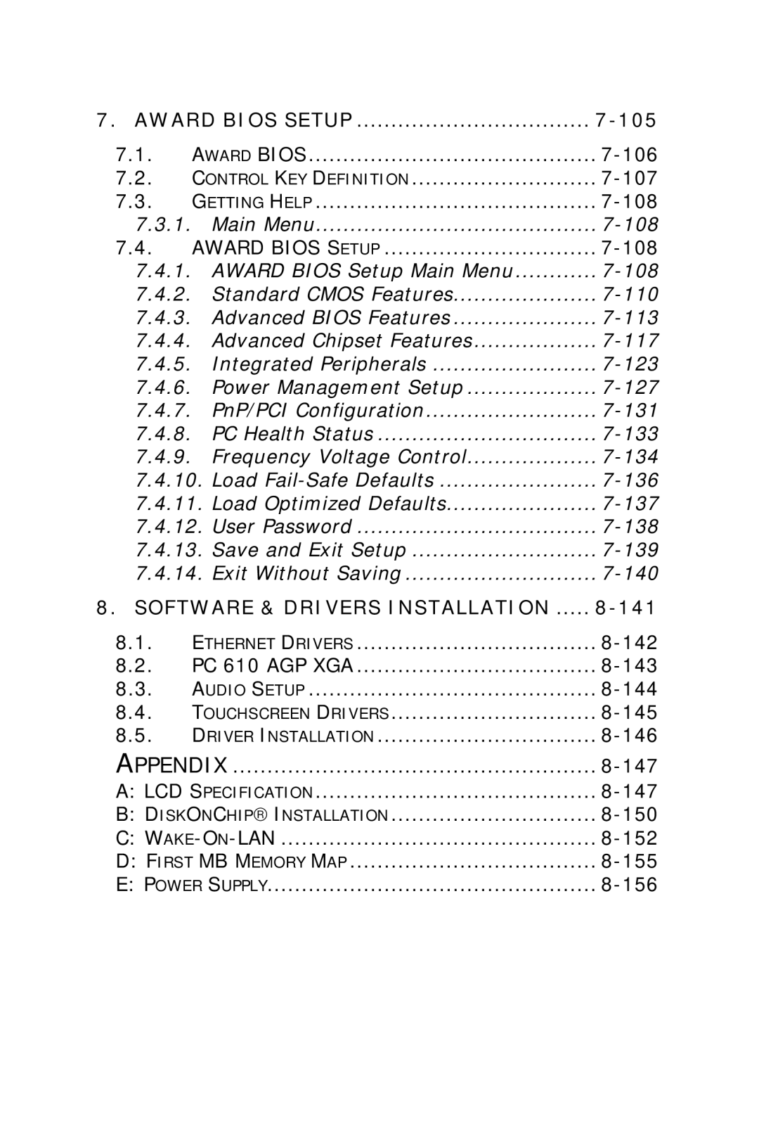 Apollo 120 III, 150 III user manual 105, 141 