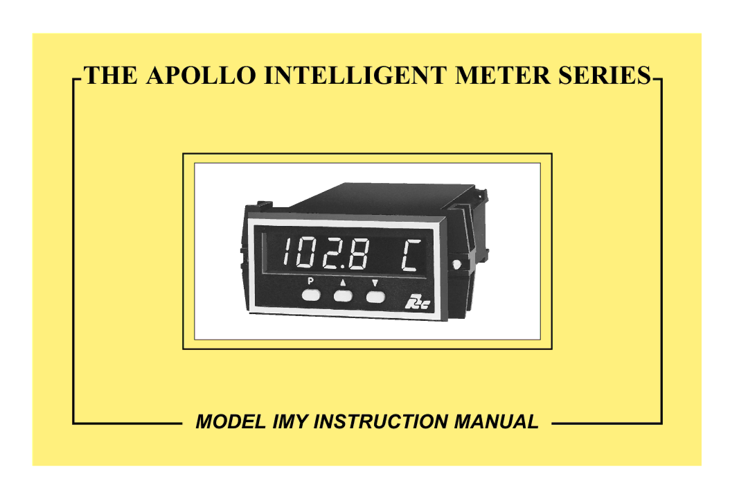 Apollo IMY instruction manual Apollo Intelligent Meter Series 