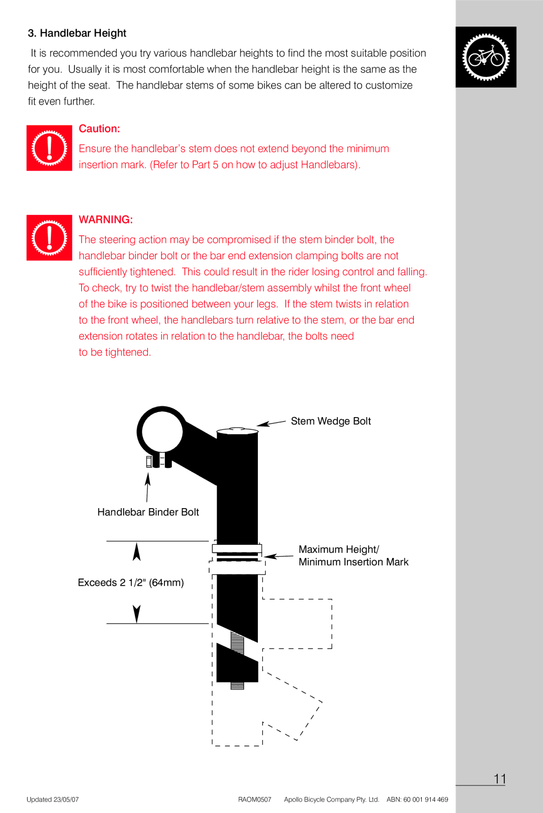 Apollo Radius manual Updated 23/05/07 RAOM0507 