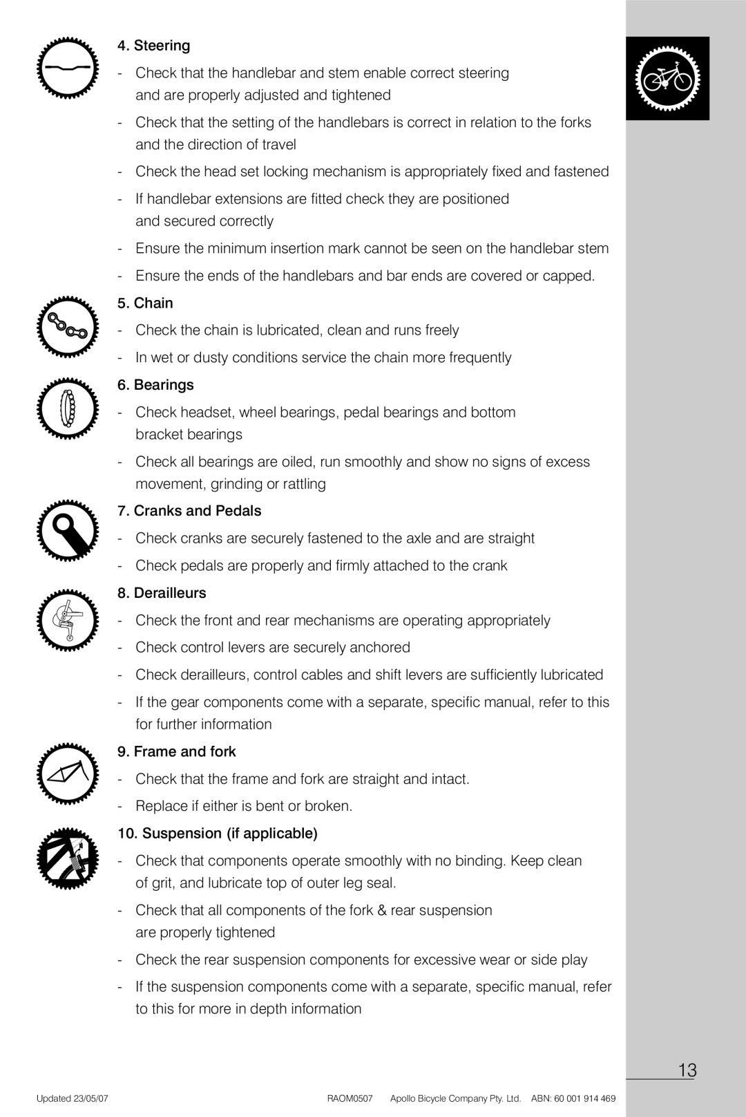 Apollo Radius manual Updated 23/05/07 RAOM0507 