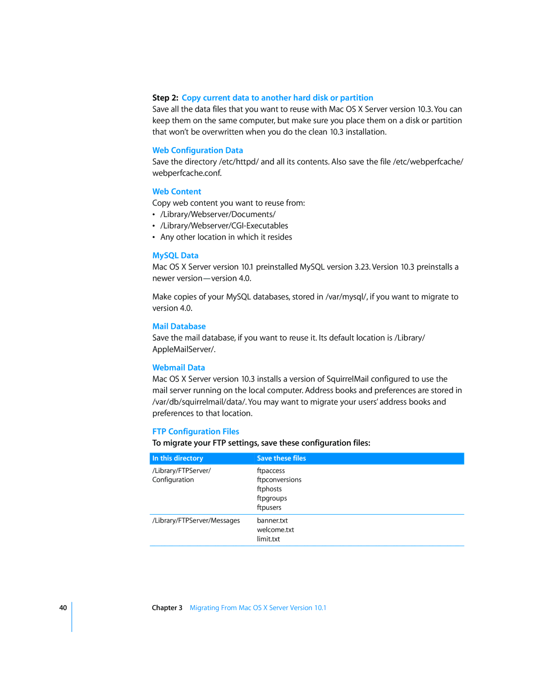 Apple 034-2344 manual Copy current data to another hard disk or partition 