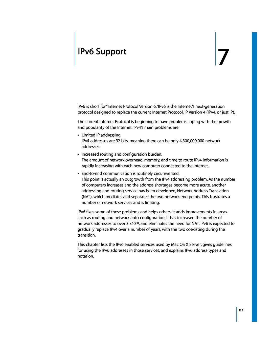 Apple 034-2351_Cvr manual IPv6 Support 