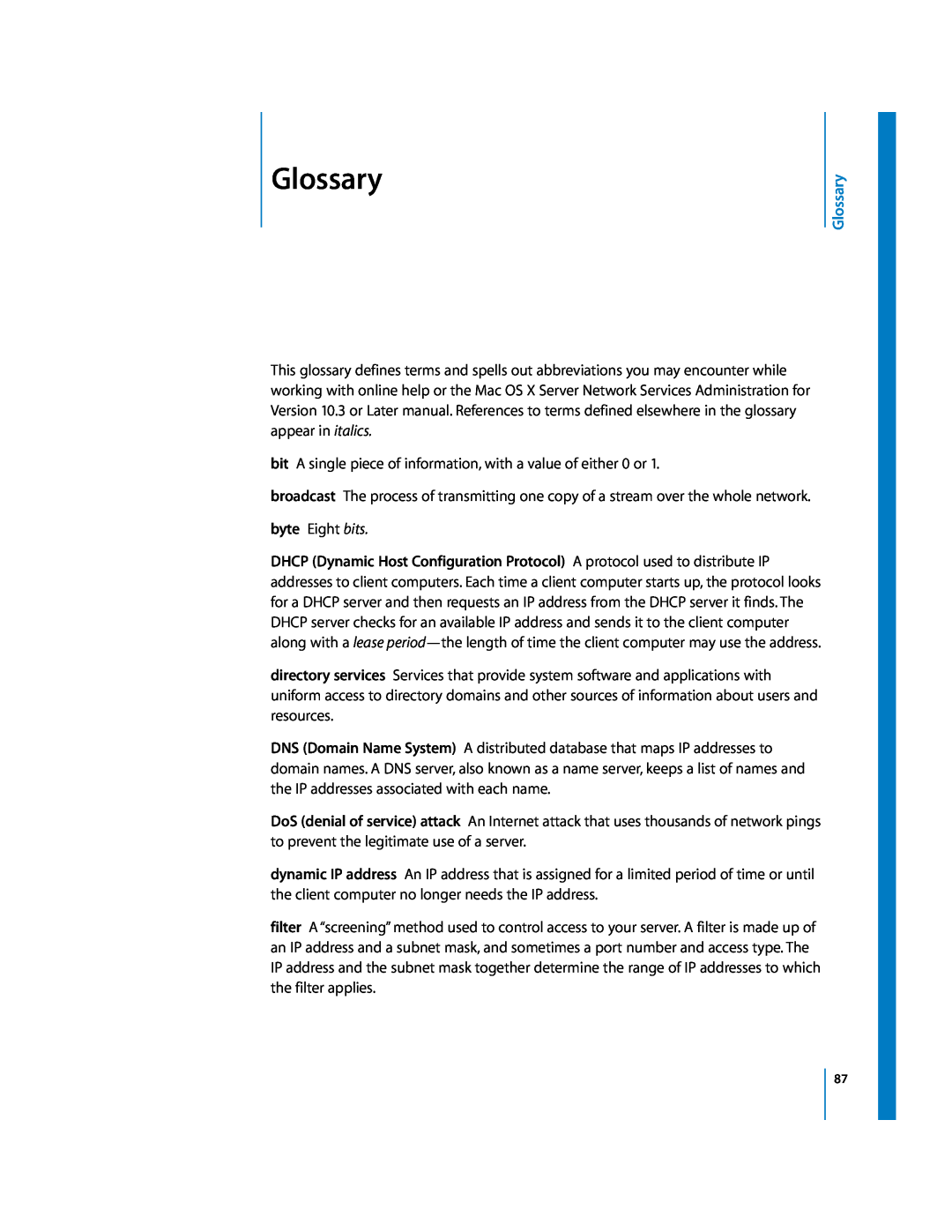 Apple 034-2351_Cvr manual Glossary 