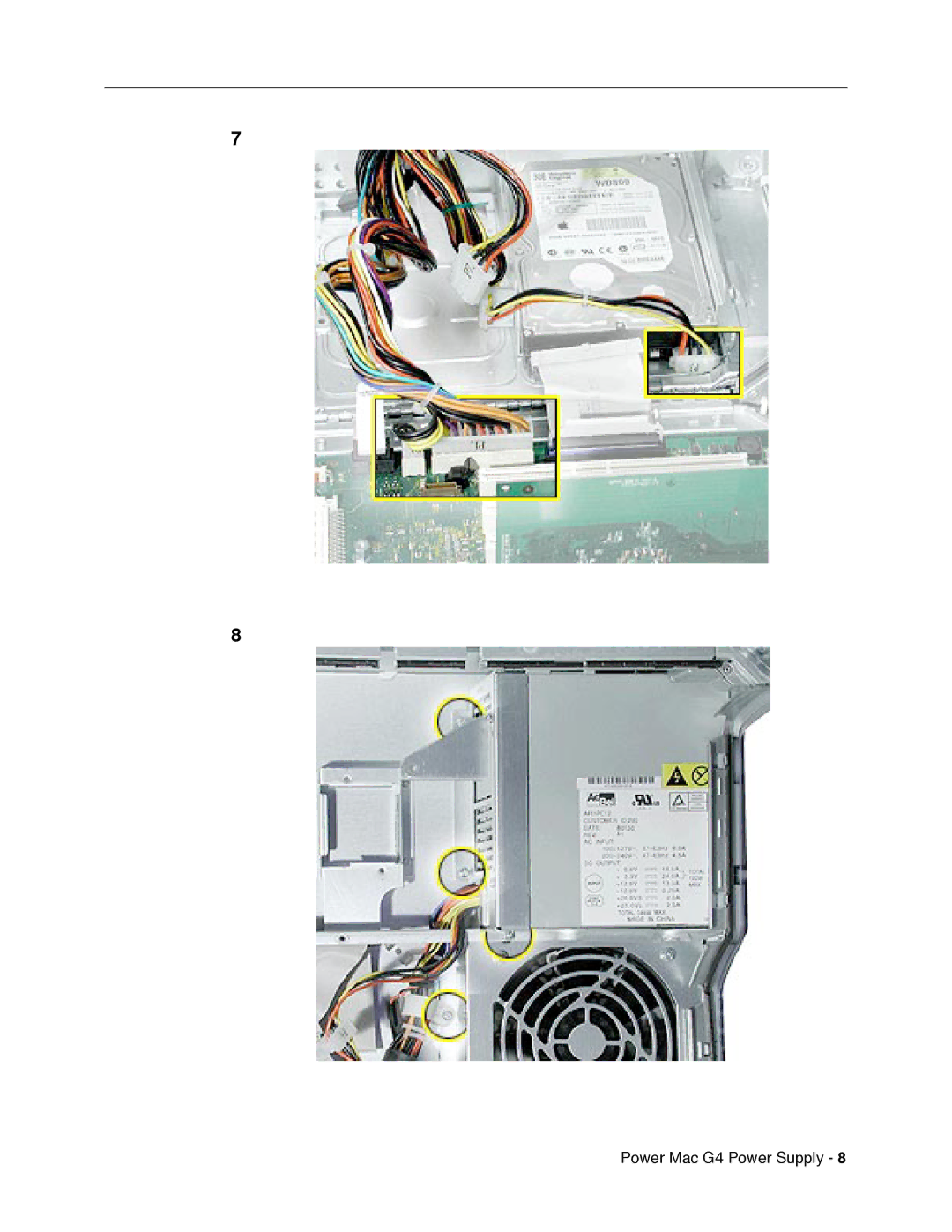 Apple 073-0625 warranty Power Mac G4 Power Supply 