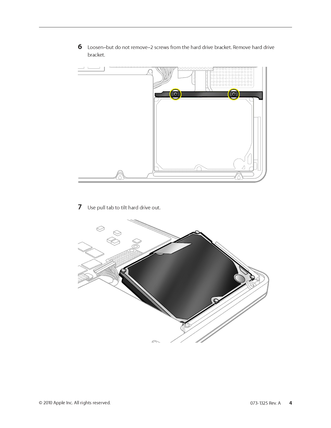 Apple 073-1325 warranty Apple Inc. All rights reserved 