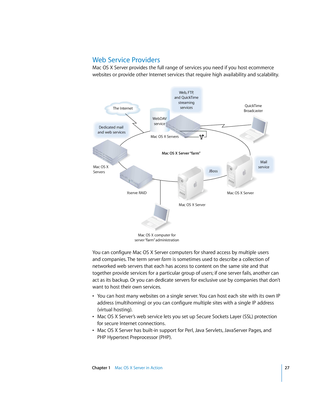 Apple 10.3 manual Web Service Providers 