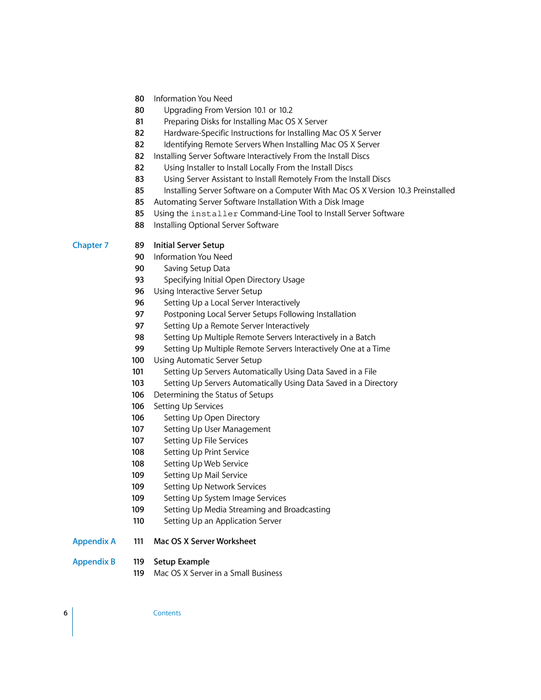 Apple 10.3 manual Appendix a, Appendix B 