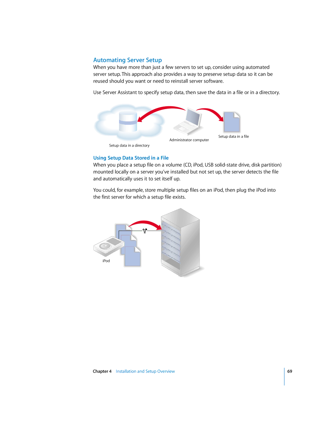 Apple 10.3 manual Automating Server Setup, Using Setup Data Stored in a File 