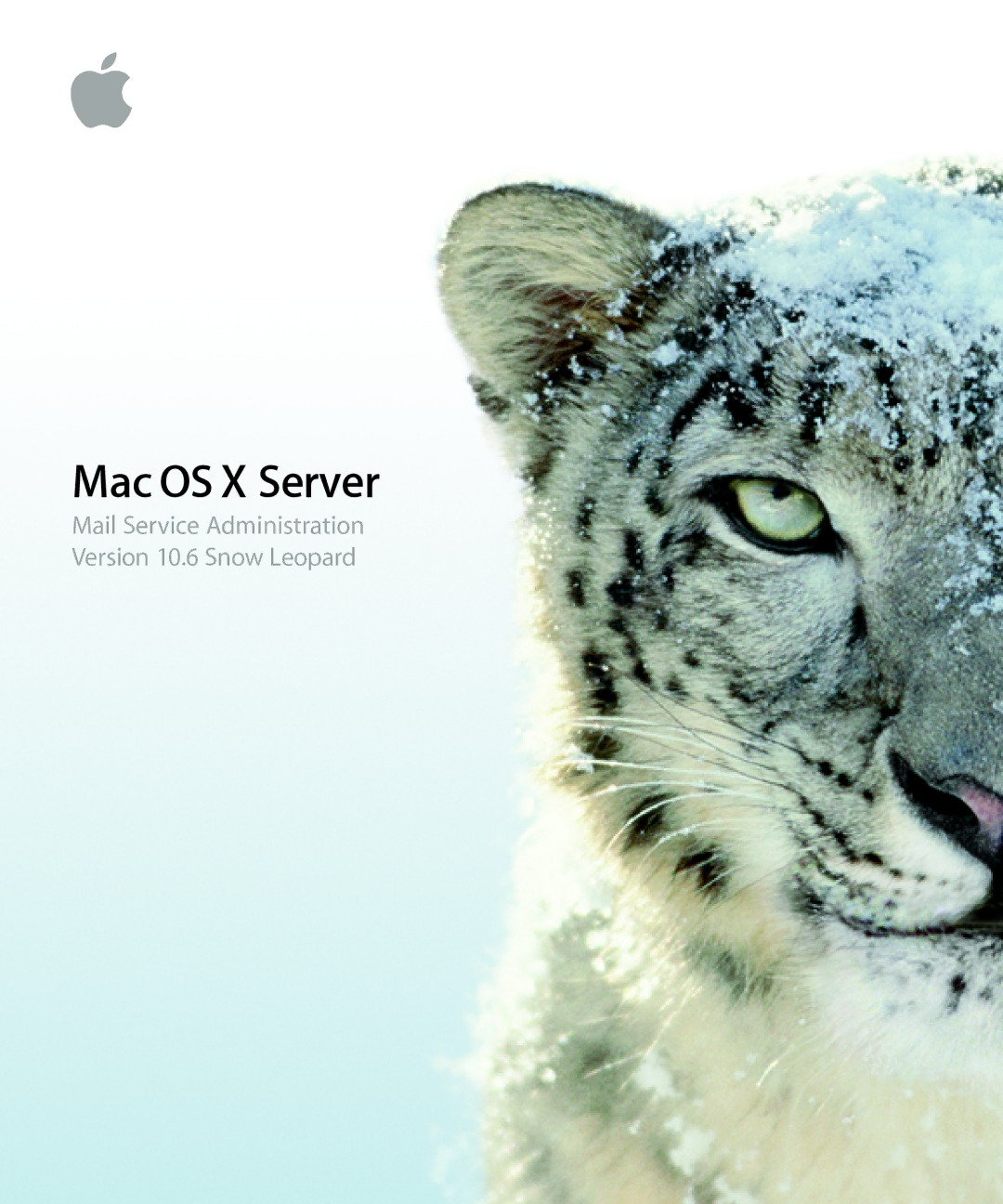 Apple 10.6 manual Mac OS X Server 