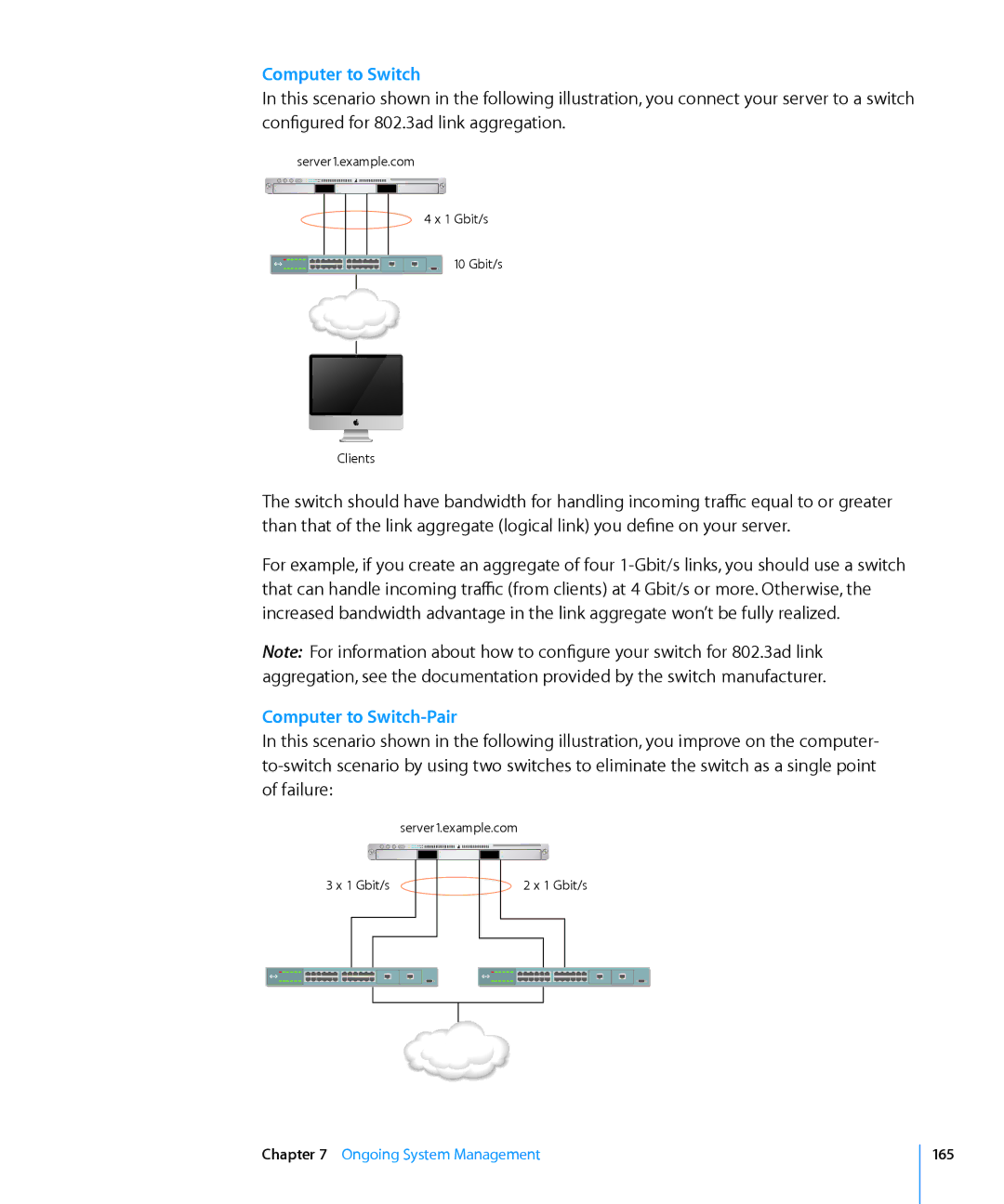 Apple 10.6 manual Computer to Switch 