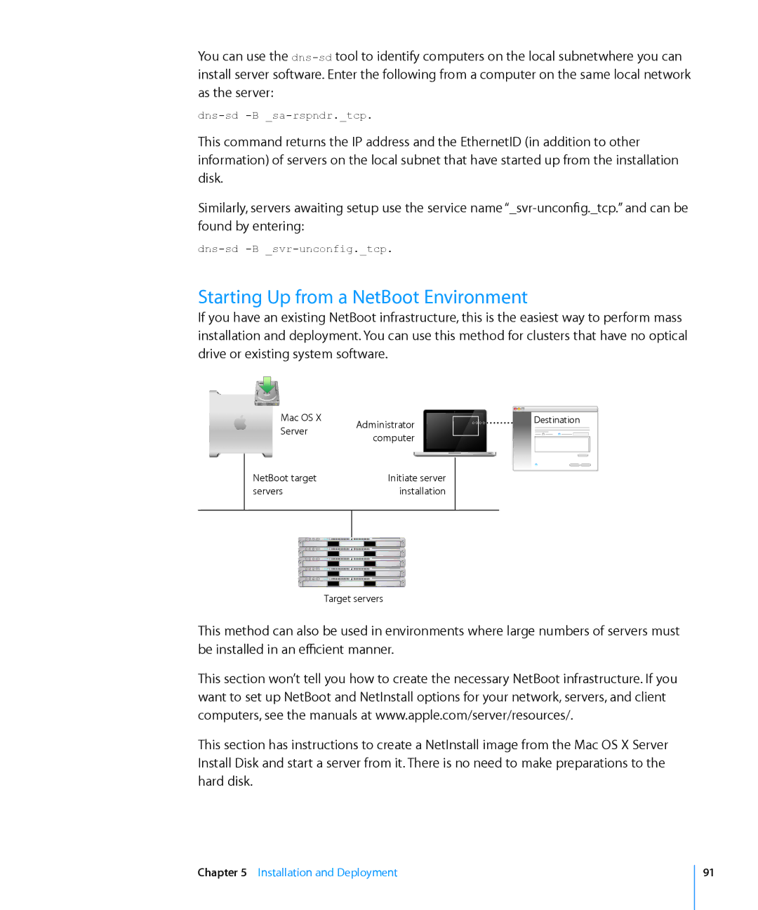 Apple 10.6 manual Starting Up from a NetBoot Environment 