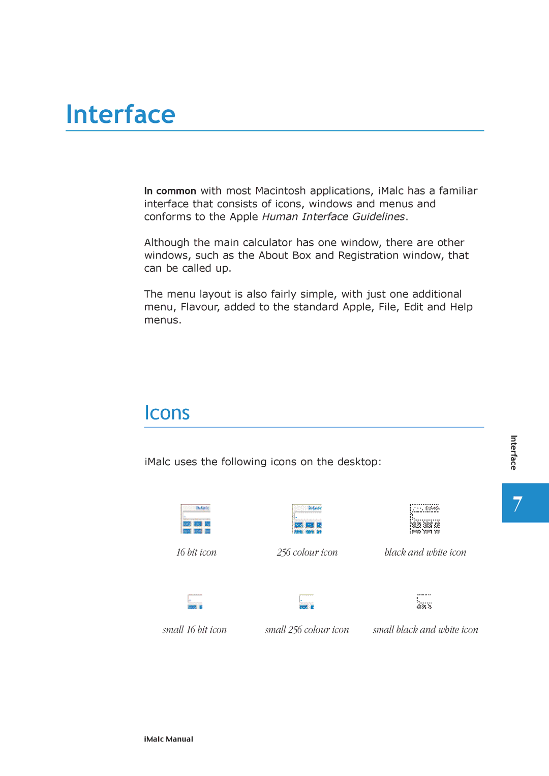 Apple 1.1.2 manual Interface, Icons 