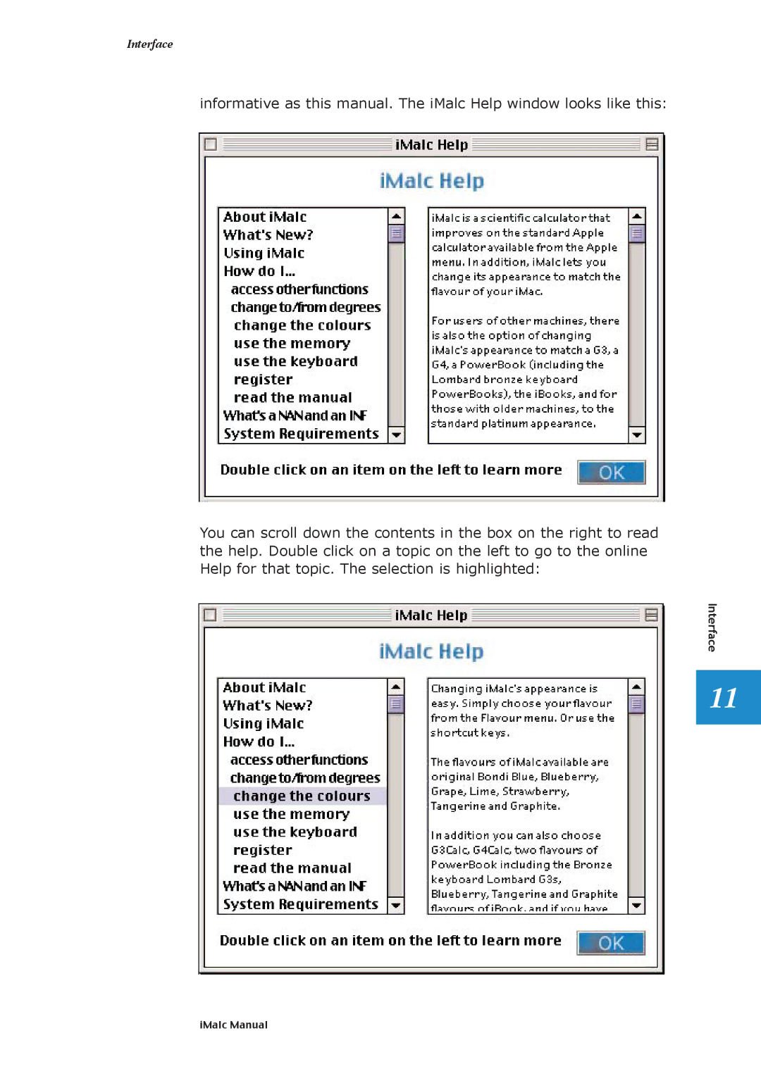 Apple 1.1.2 manual Interface 