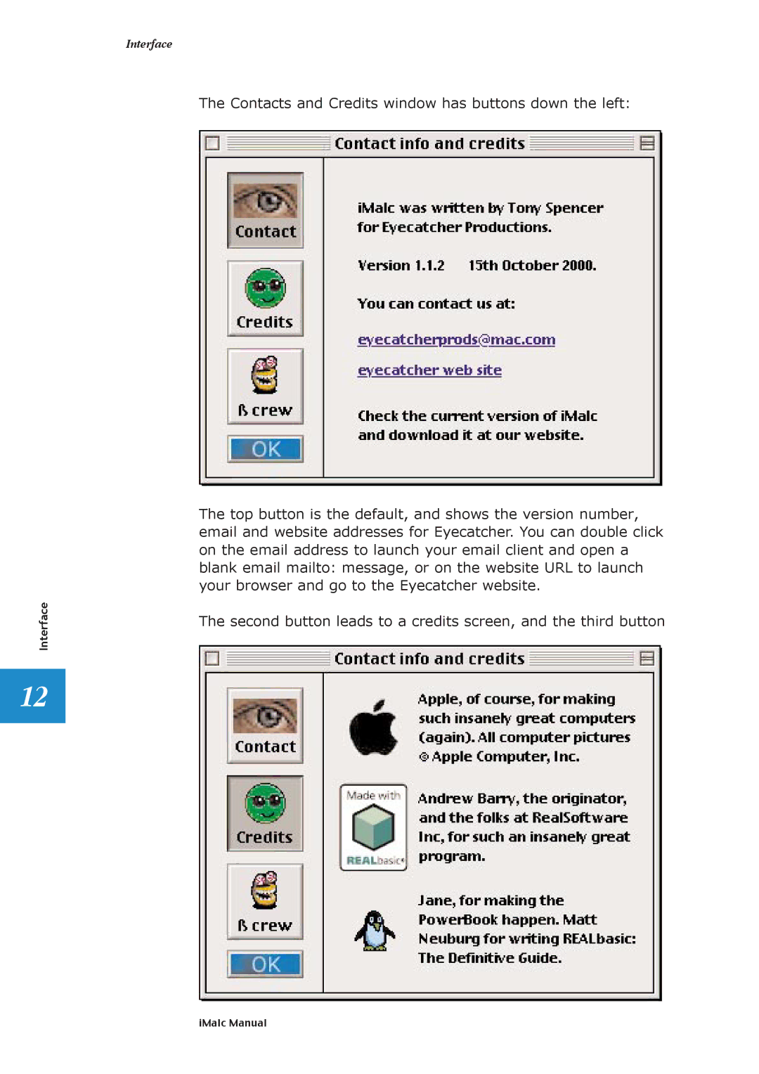 Apple 1.1.2 manual Interface 