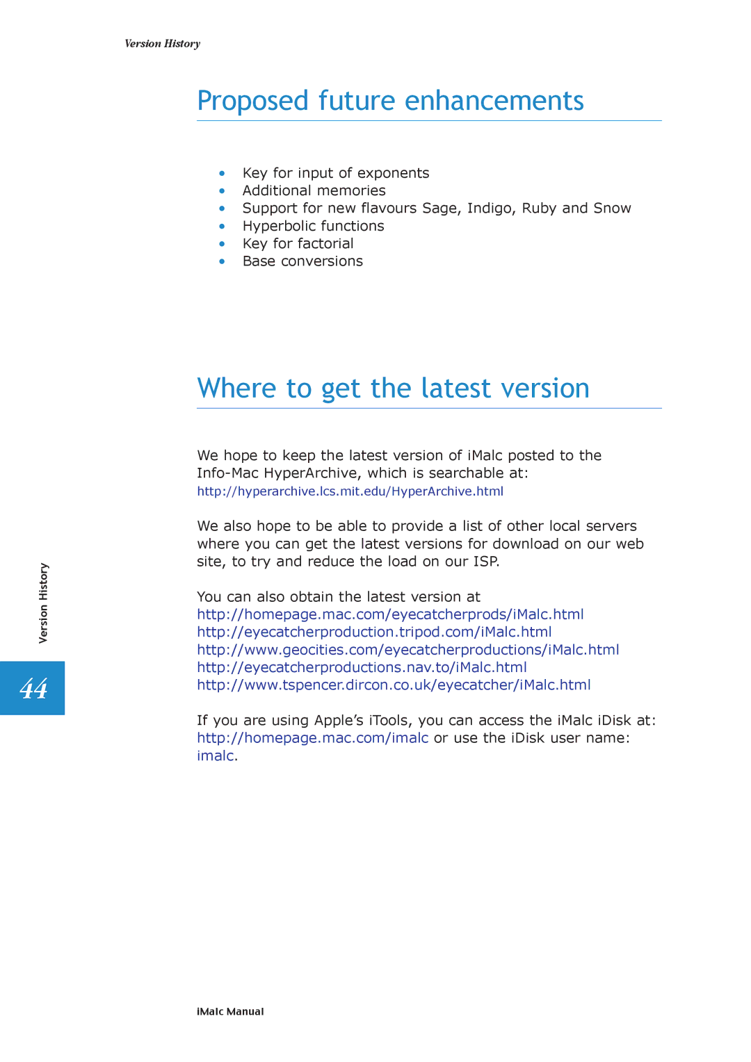 Apple 1.1.2 manual Proposed future enhancements, Where to get the latest version 