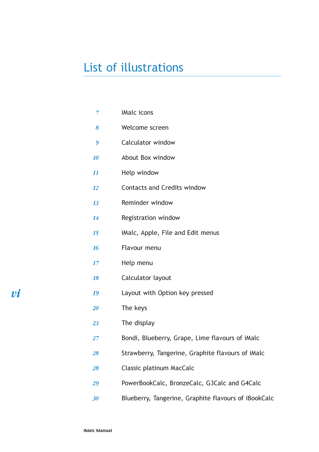 Apple 1.1.2 manual List of illustrations 