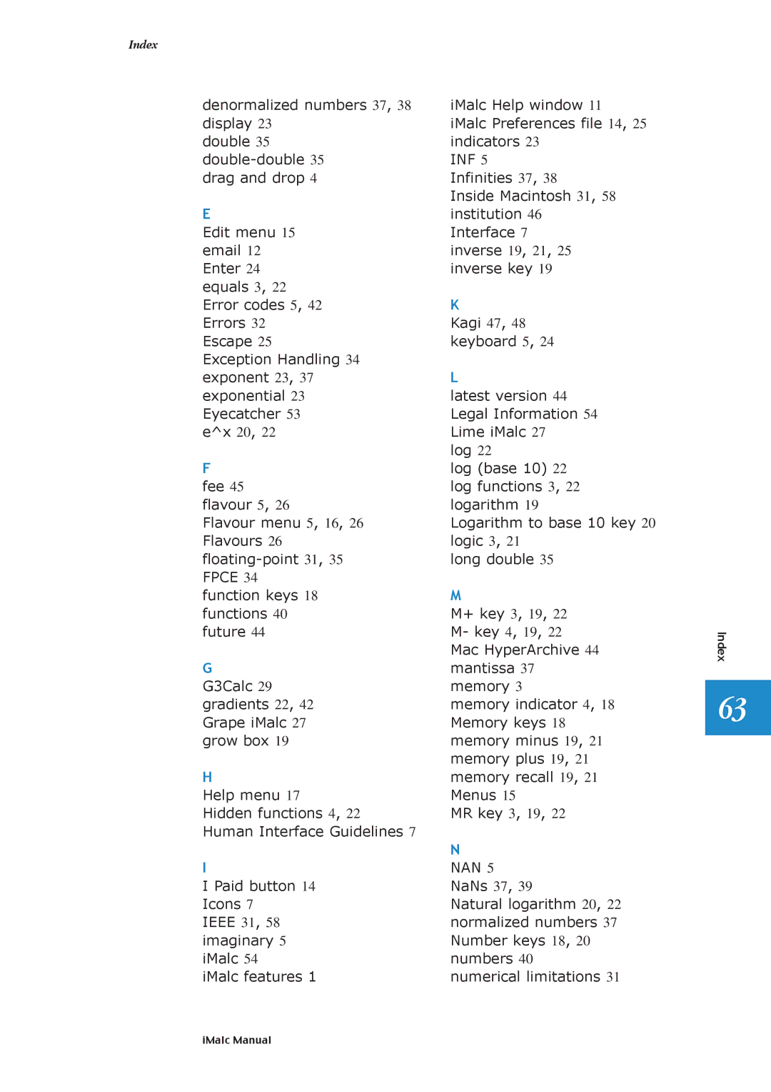 Apple 1.1.2 manual Index 