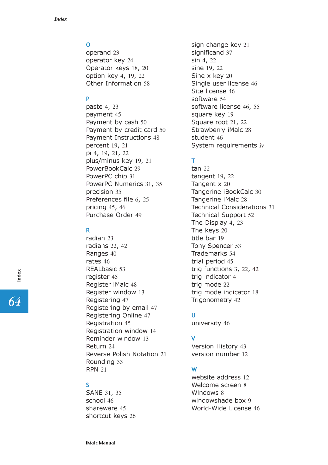 Apple 1.1.2 manual Sign change key 