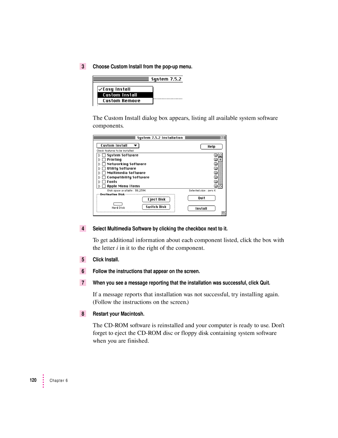 Apple 120 Series user manual Chapter 