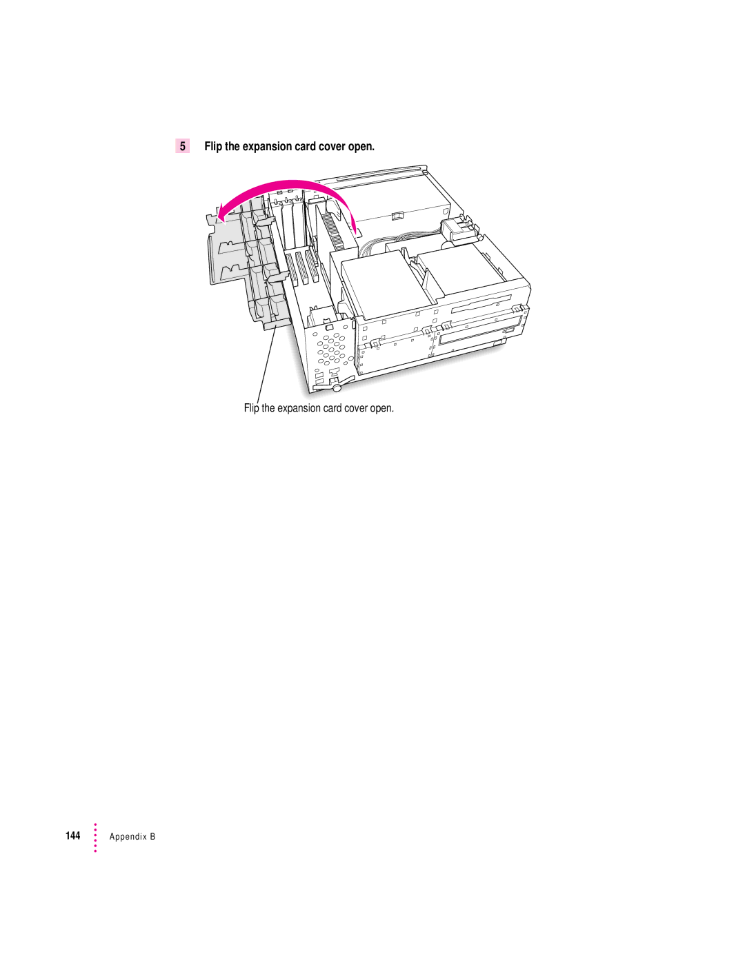 Apple 120 Series user manual Flip the expansion card cover open 