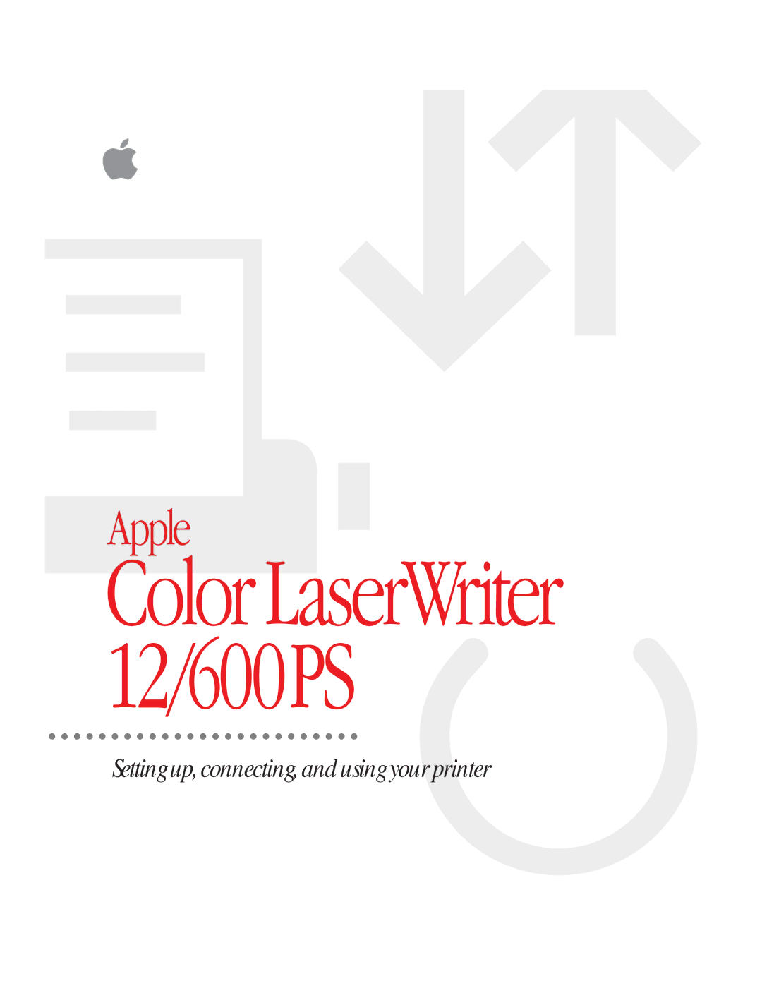 Apple manual Color LaserWriter 12/600PS 