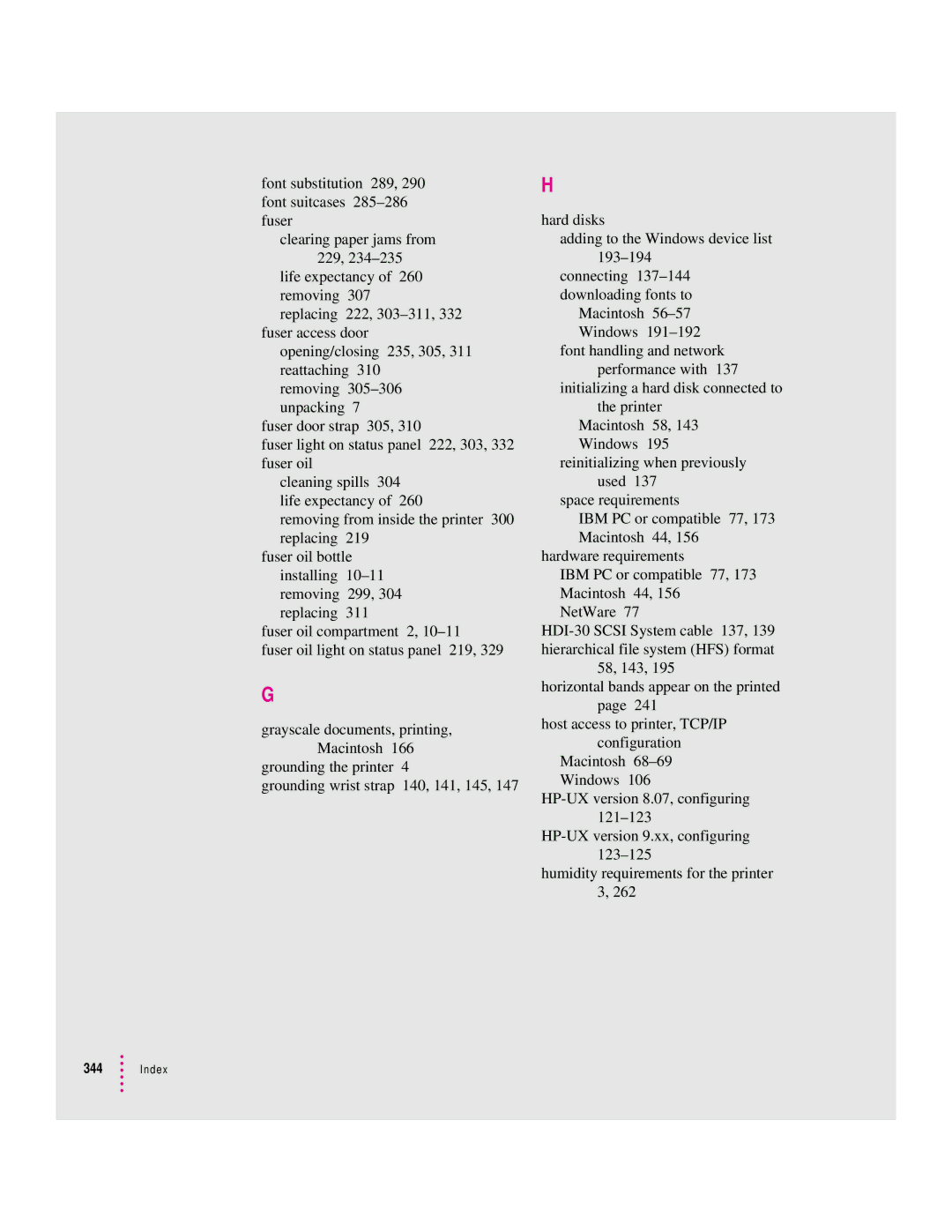 Apple 12/600PS manual Index 