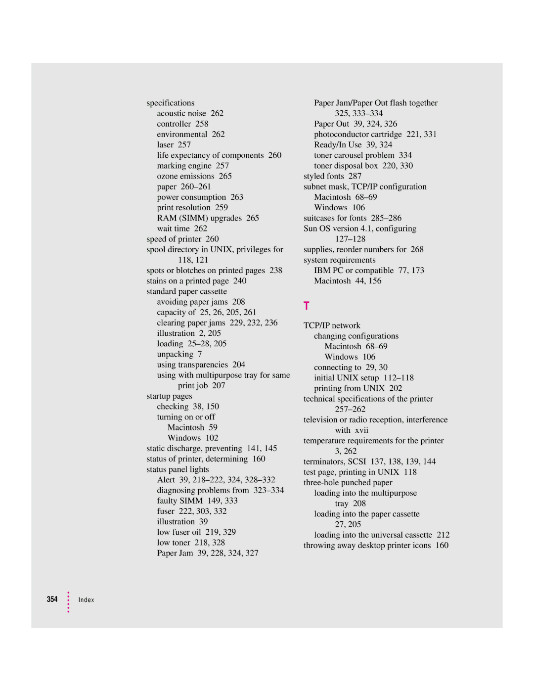 Apple 12/600PS manual Index 