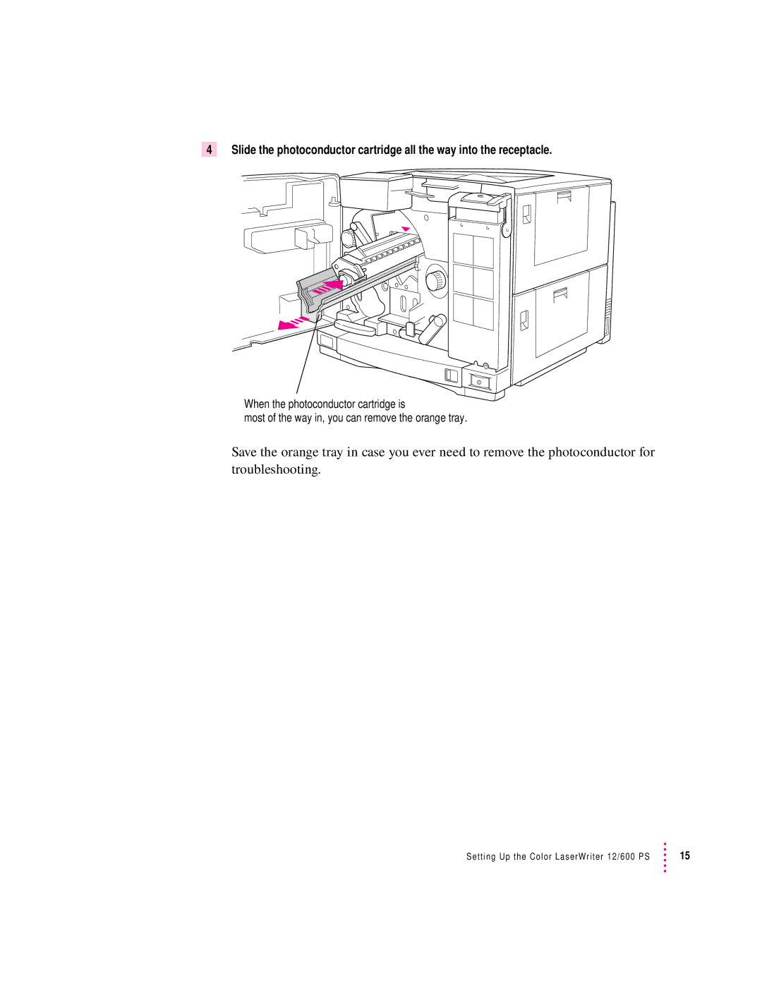 Apple 12/600PS manual Setting Up the Color LaserWriter 12/600 PS 