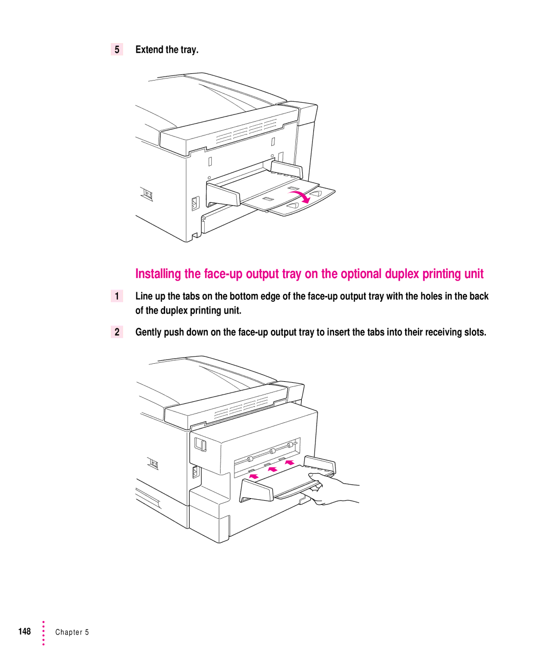 Apple 12/640PS manual Extend the tray 