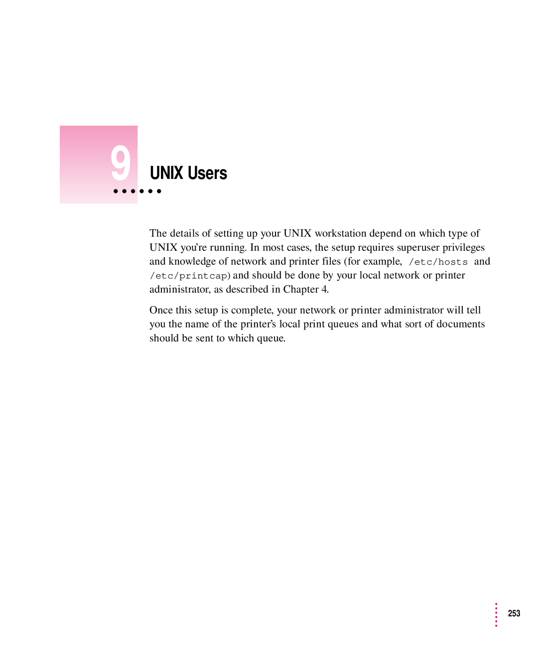 Apple 12/640PS manual Unix Users 