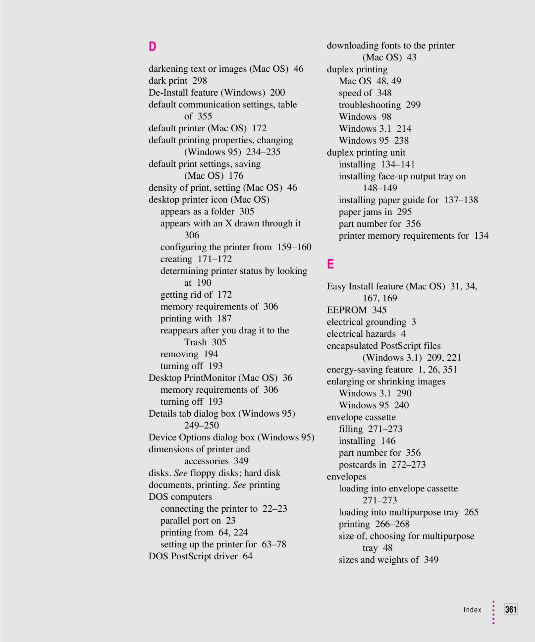 Apple 12/640PS manual Index 