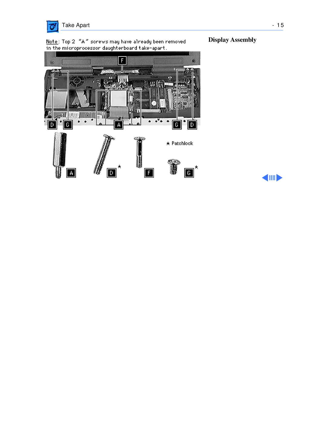 Apple 1400CS/117, 1400CS/166, 1400CS/133, 1400C/166, 1400C/133, 1400C/117 manual Display Assembly 