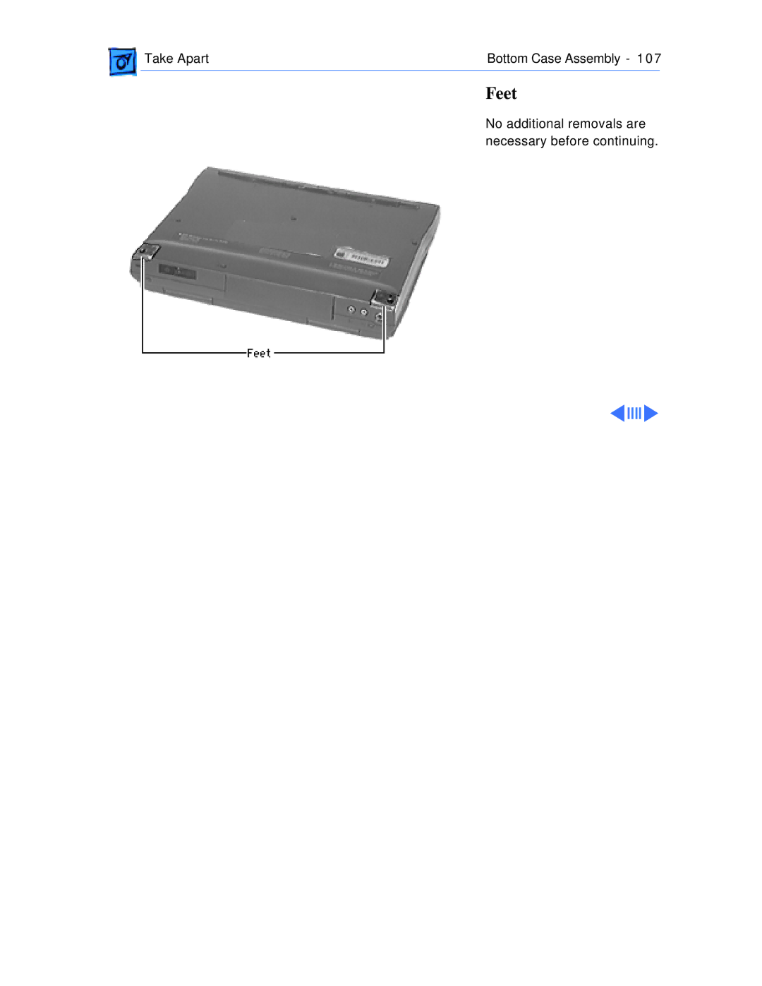 Apple 1400CS/133, 1400CS/117, 1400CS/166, 1400C/166, 1400C/133, 1400C/117 manual Feet 