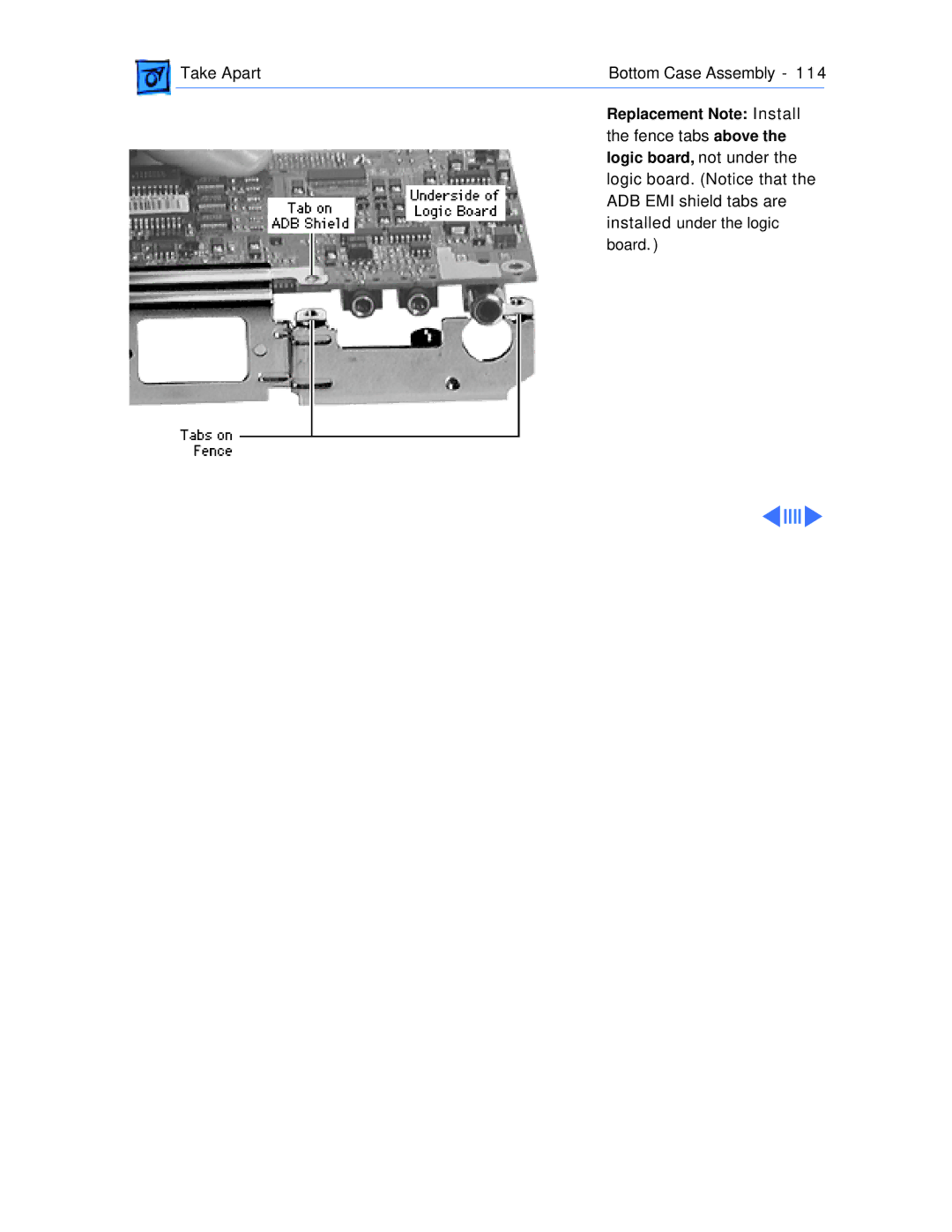 Apple 1400C/166, 1400CS/117, 1400CS/166, 1400CS/133, 1400C/133, 1400C/117 manual Fence tabs above 