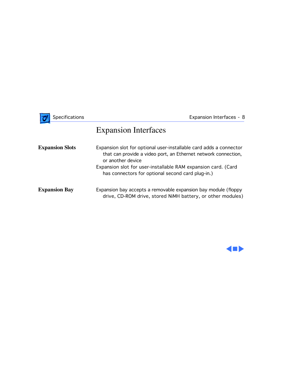 Apple 1400C/133, 1400CS/117, 1400CS/166, 1400CS/133, 1400C/166, 1400C/117 manual Expansion Interfaces, Expansion Slots 