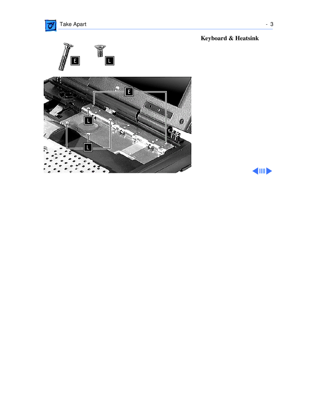 Apple 1400CS/117, 1400CS/166, 1400CS/133, 1400C/166, 1400C/133, 1400C/117 manual Keyboard & Heatsink 