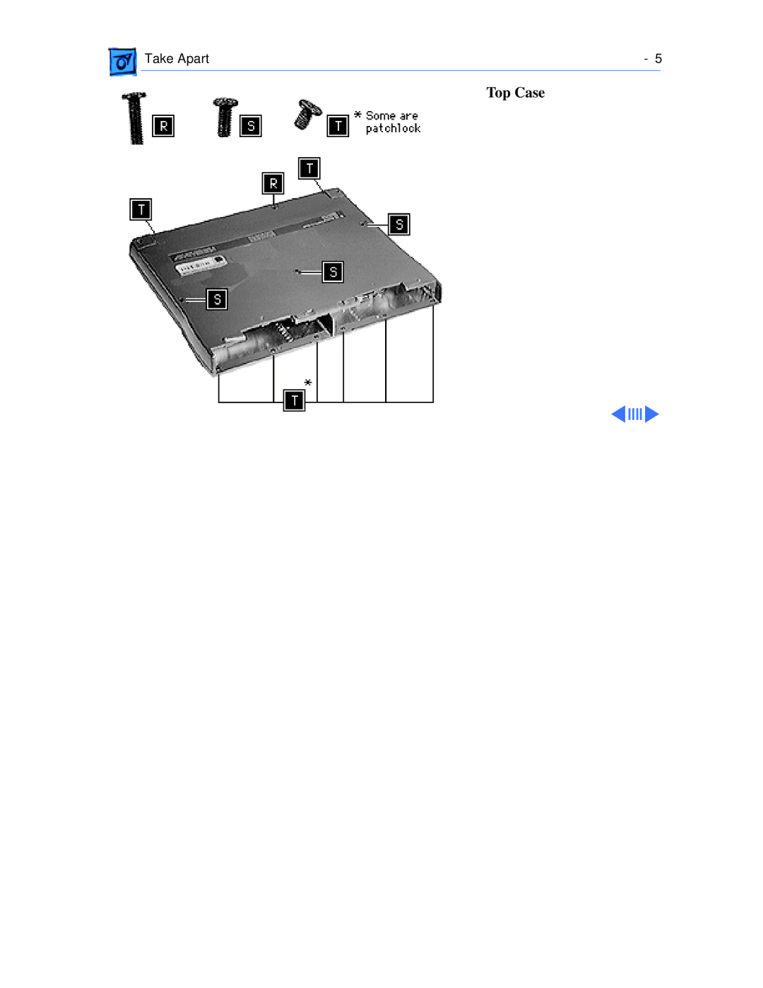 Apple 1400CS/133, 1400CS/117, 1400CS/166, 1400C/166, 1400C/133, 1400C/117 manual Top Case 