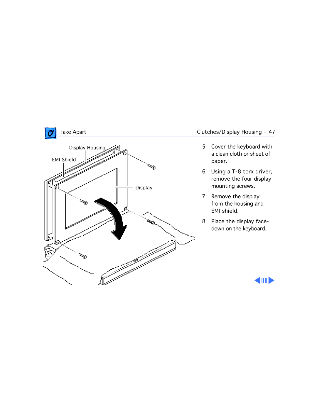 Apple 145B, 170 manual Cover the keyboard with 