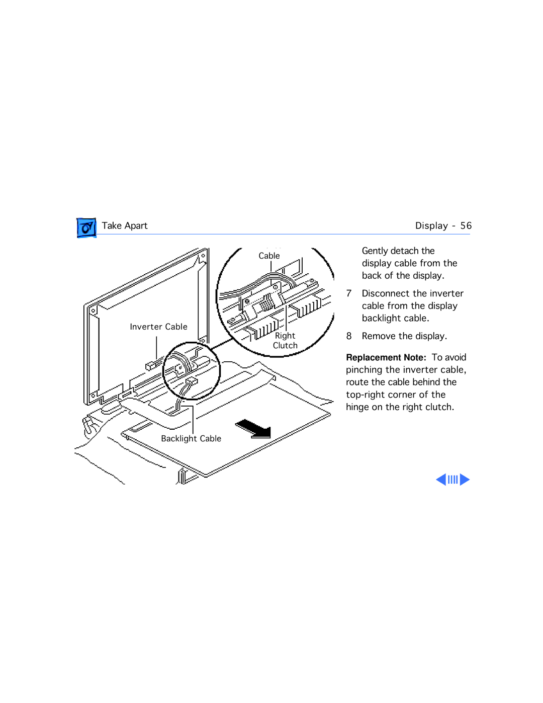 Apple 145B, 170 manual Backlight cable 