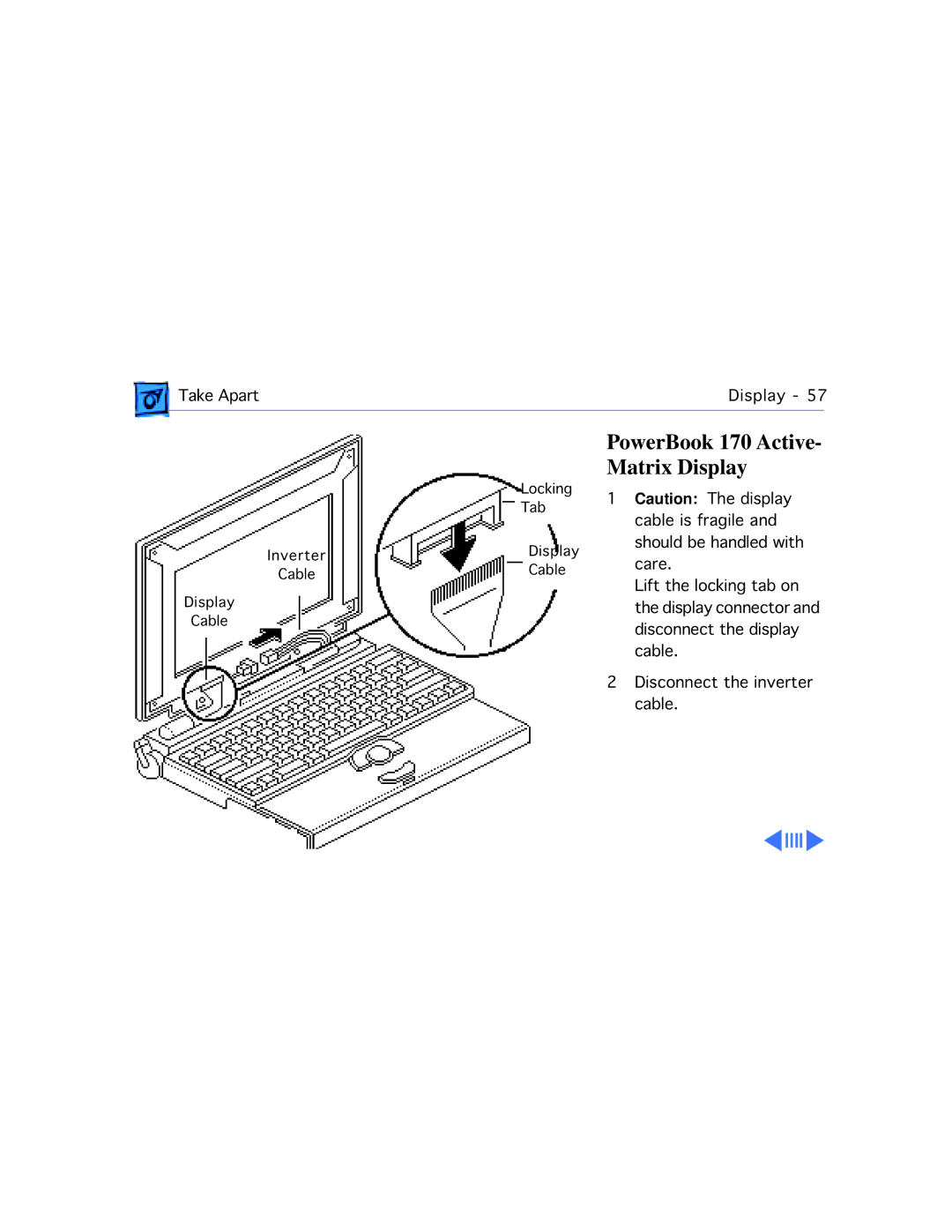 Apple 145B manual PowerBook 170 Active- Matrix Display 