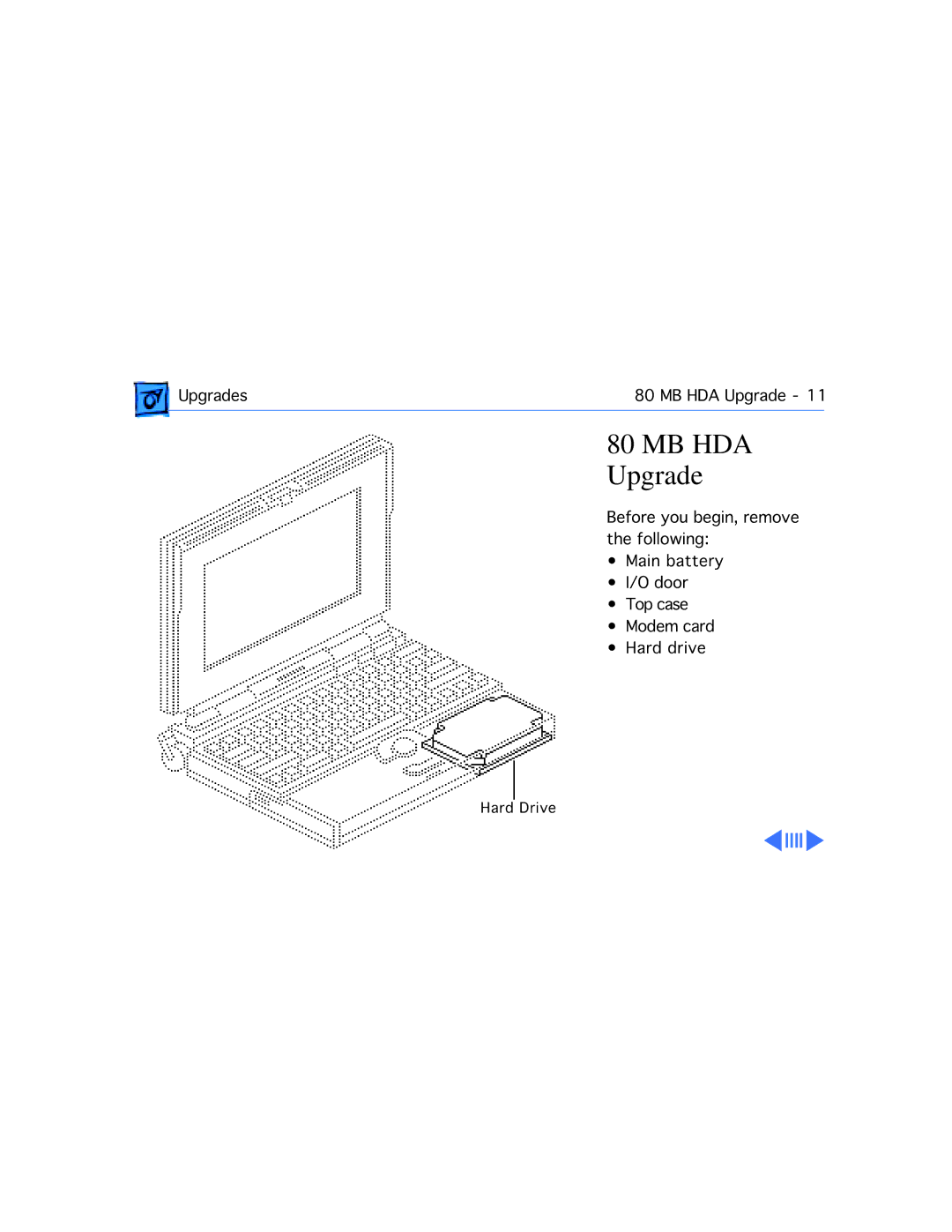 Apple 145B, 170 manual MB HDA Upgrade 