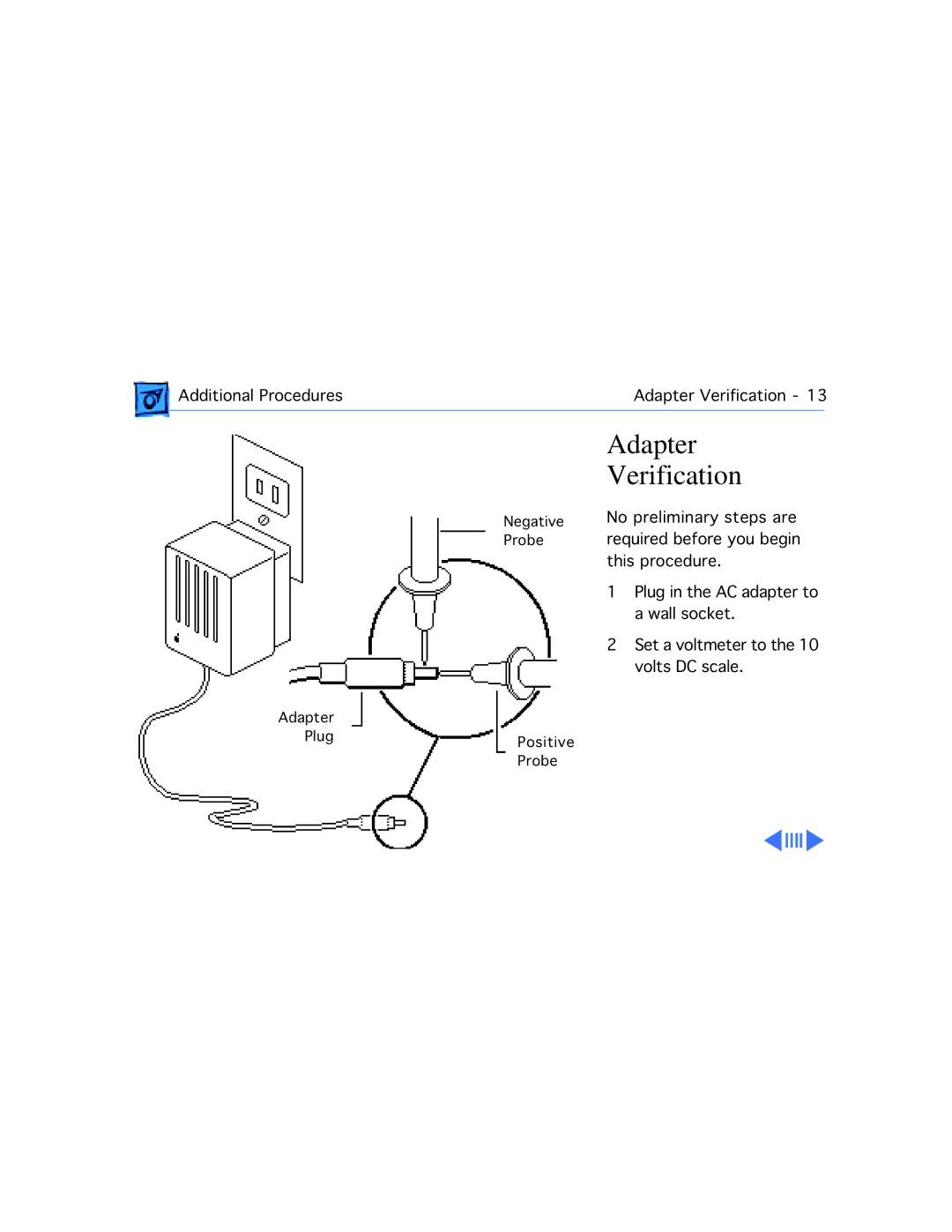 Apple 170, 145B manual Adapter Verification 